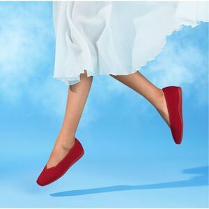 VIVAIA Red Margo Walker Knit Loafers